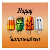 Poster Sucettes d'Halloween d'été Summerween (Devant)