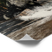 Poster Suchomimus dinosaures pêche poisson et requin (Coin)