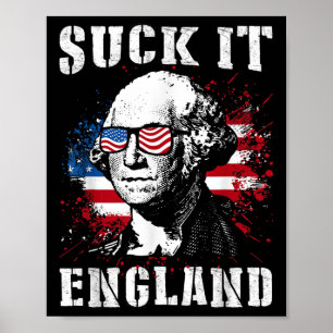 Poster Suck It England Funny 4 juillet Memorial Day