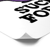 Poster Sucker Pour Les Puns Amusant Petit Bat Pun (Coin)