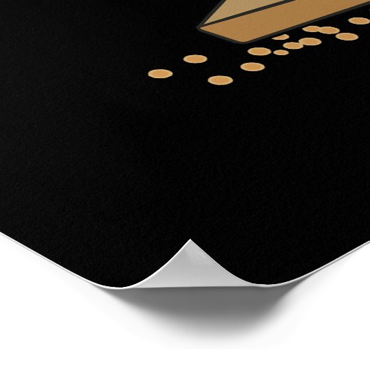 Poster Sucker Upper Funny Vacuum Cleaner Pun Dark BG (Coin)