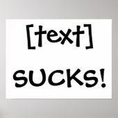 Poster ___Sucks ! (Devant)