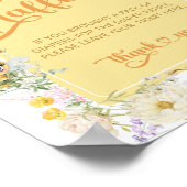 Poster Sucré comme peut Bee mignon Baby shower Raffle de  (Coin)