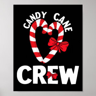Poster Sucre de canne Crew Funny Christmas Sweet Candy Jo