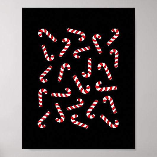 Poster sucre de canne de noël chemise enfants sucres de c (Devant)