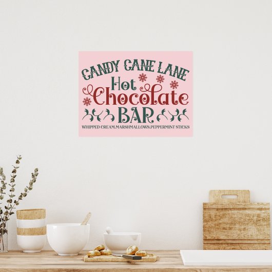 Poster Sucre de canne Lane Chocolat chaud (Cuisine)