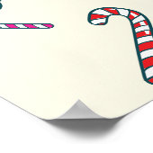 Poster Sucre de canne Monogramme Noël Négociation spectac (Coin)