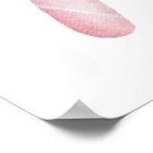 Poster sucre de canne rose aquarelle (Coin)