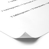 Poster sucre de conversion de cuisine (Coin)