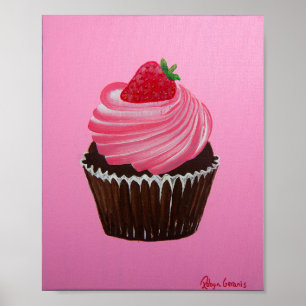 Poster Sucre de fraise