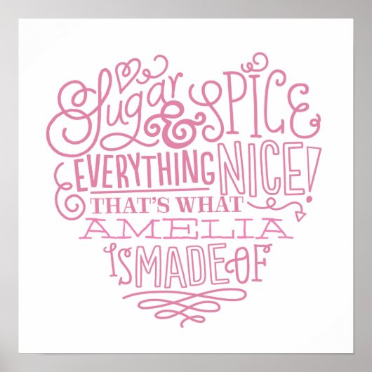 Poster Sucre & Épice Art (Devant)