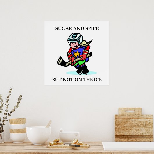 Poster Sucre et épices mais pas sur la glace (Cuisine)