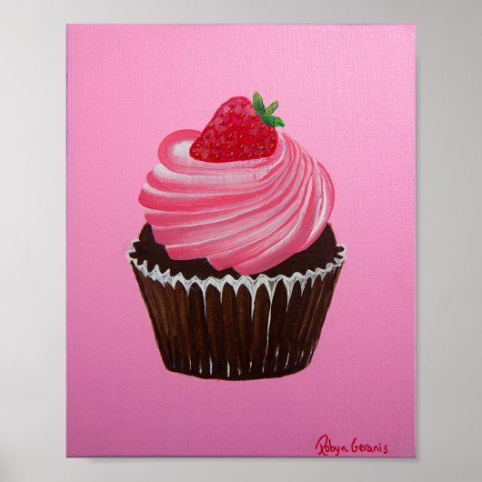 Poster Sucre fraise (Devant)