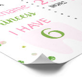 Poster Sucre fraise un anniversaire jalon (Coin)