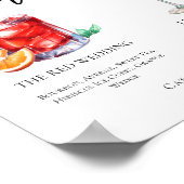 Poster Sucré Signature Cocktails Menu Mariage (Coin)