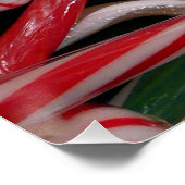 Poster Sucres de canne et menthe de Noël (Coin)