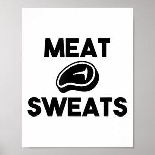 Poster Sucres De Viande Pour Griller Chef Fumeur Bbq King