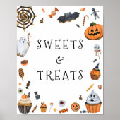 Poster Sucres et friandises d'Halloween (Devant)