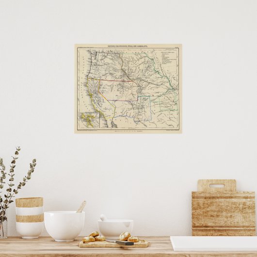 Poster Sud-Ouest des États-Unis (Cuisine)