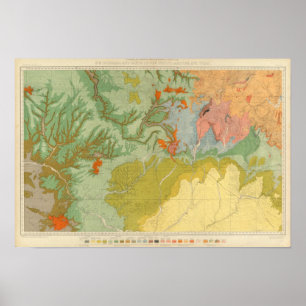 Poster Sud-ouest le Colorado et régions du Nouveau