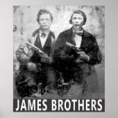 POSTER SUD OUTLAWS FRANK & JESSE JAMES (Devant)