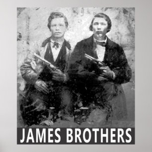 POSTER SUD OUTLAWS FRANK & JESSE JAMES