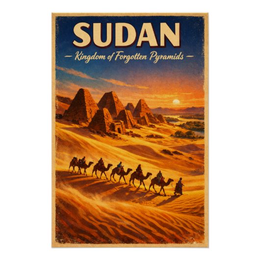 Poster SUDAN – Kingdom of Forgotten Pyramids (Devant)