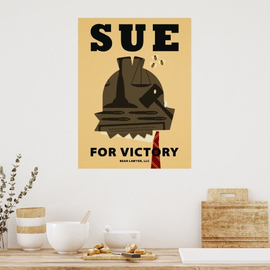 Poster "Sue for Victory" (Cuisine)