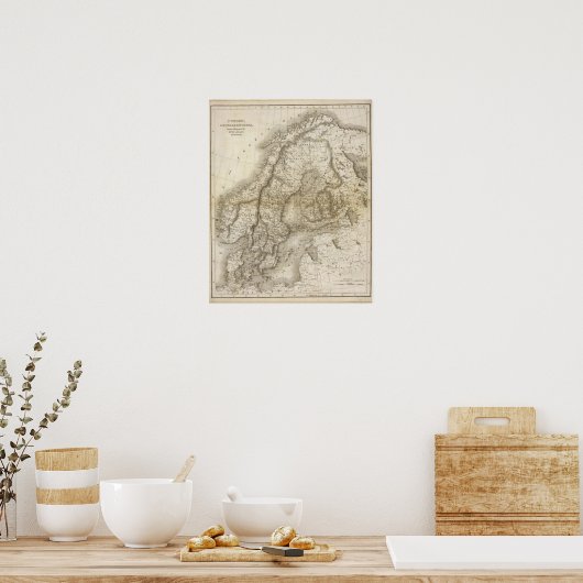 Poster Suède, Danemark, Norvège (Cuisine)