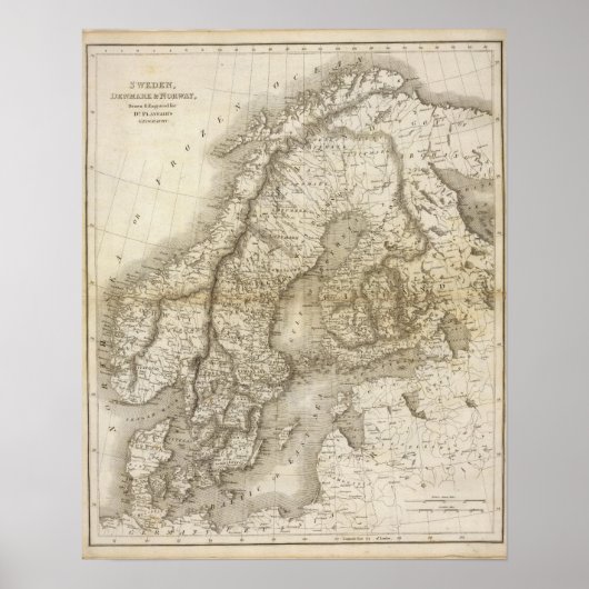 Poster Suède, Danemark, Norvège (Devant)