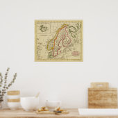 Poster Suède, Danemark, Norvège, Finlande, Islande (Cuisine)