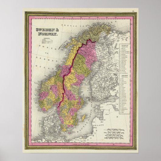 Poster Suède et Norvège (Devant)