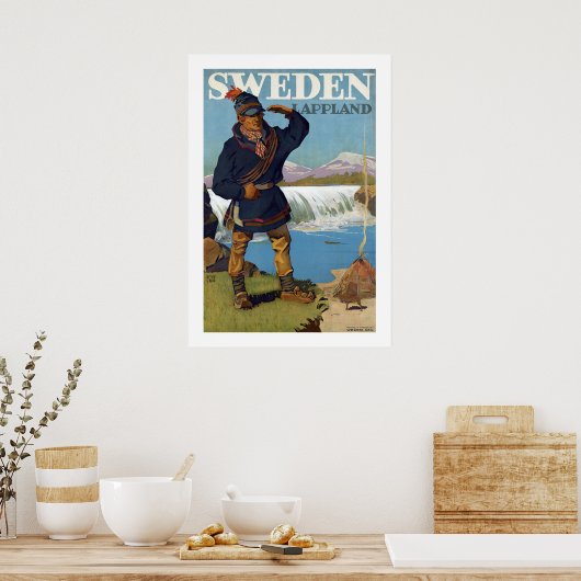 Poster Suède ~ Lappland (Cuisine)