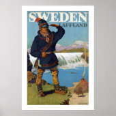 Poster Suède ~ Lappland (Devant)
