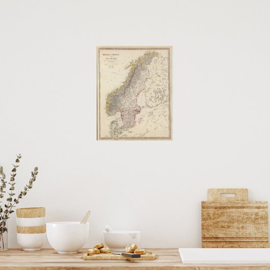 Poster Suède, Norvège, Danemark 3 (Cuisine)