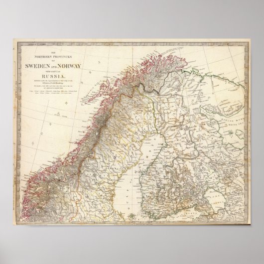 Poster Suède & Norvège, Nord, Russie (Devant)