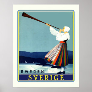 Poster Suède Travel Sverige