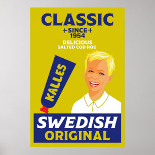 Poster Suédois smörgåskaviar Kaviar