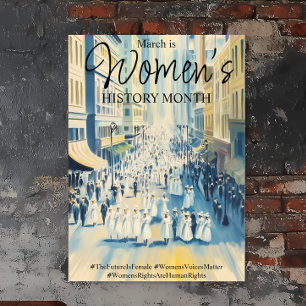 Poster Suffergette Mois de l'histoire des femmes
