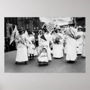 Poster Suffragette de bébé à la Parade des droits des fem