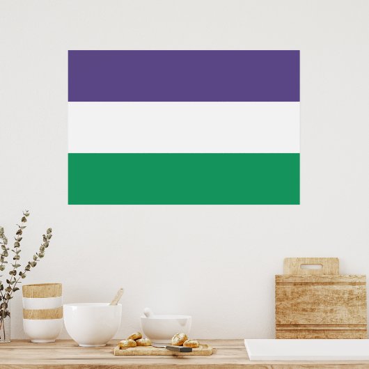 Poster Suffragette Flag (Cuisine)