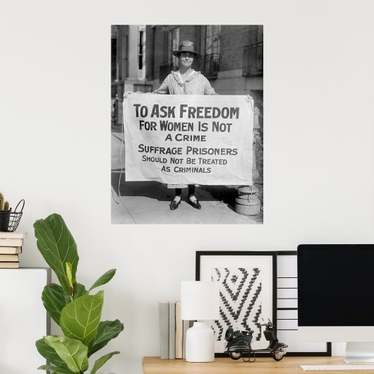 Poster Suffragette pour Alice Paul, 1917 (Bureau à domicile)