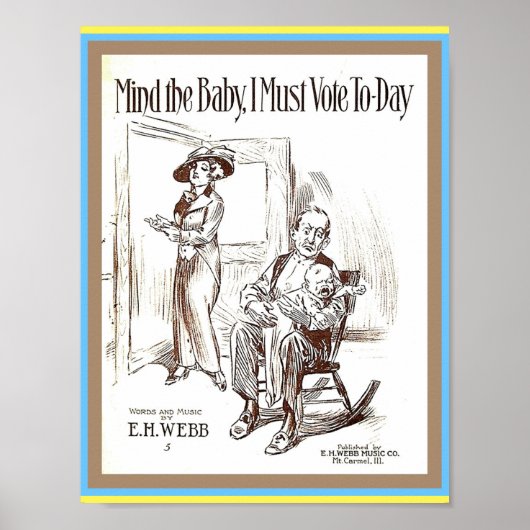 Poster Suffragette pour les droits de la femme Feuille de (Devant)