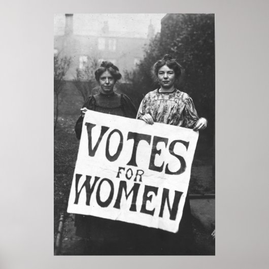Poster Suffragettes - Annie Kenny, Christabel Pank (Devant)