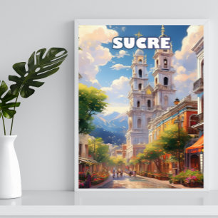 Poster Sugar, perched in the Andes
