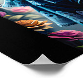 Poster Sugar Skull Art - Esprit festif (Coin)