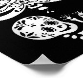 Poster Sugar Skull Skeleton Halloween Pregnancy Annouceme (Coin)