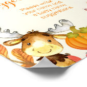 Poster Suggestions de nom d'animal Citrouille Rustique Au (Coin)