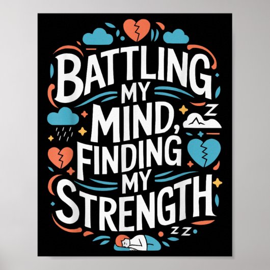 Poster Suicide Awareness Depression Anxiety Mental Health (Devant)