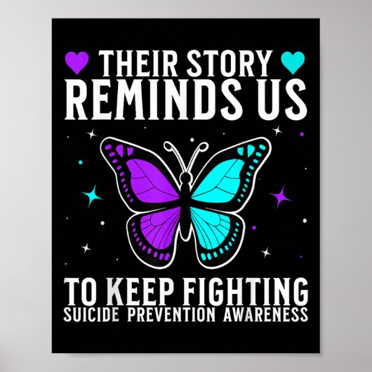 Poster Suicide Awareness Suprt Suicide Prevention Awarene (Devant)